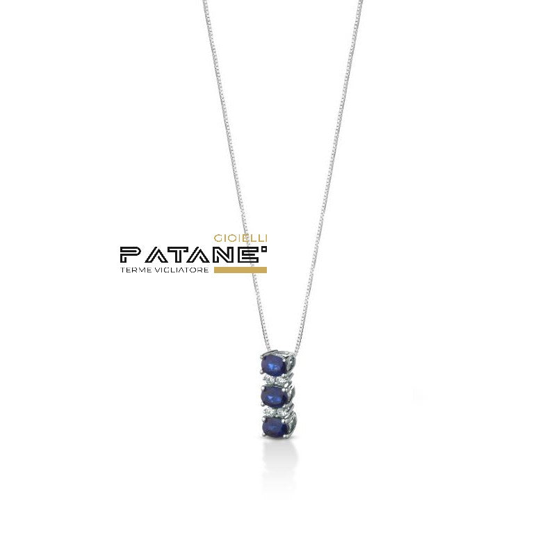 Collana Crusado con Zaffiri - Maratea - CTMA1Z