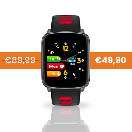 Smartwatch Techmade - Macro Red