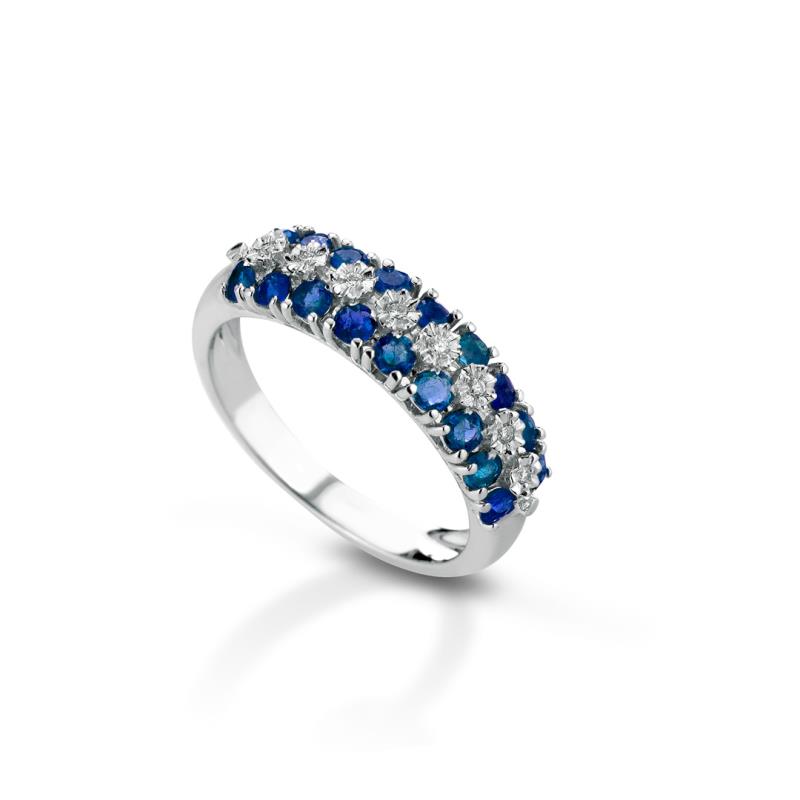 Anello Crusado con Zaffiri - Ventimiglia